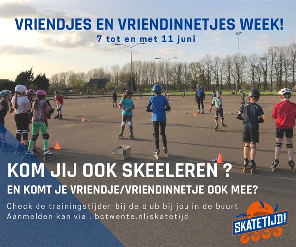 Skatetijd! VRIENDJES- EN VRIENDINNETJESWEEK!