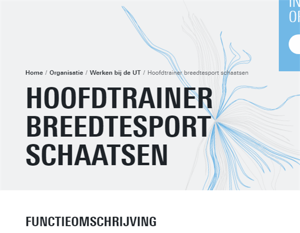 Hoofdtrainer Breedtesport UT