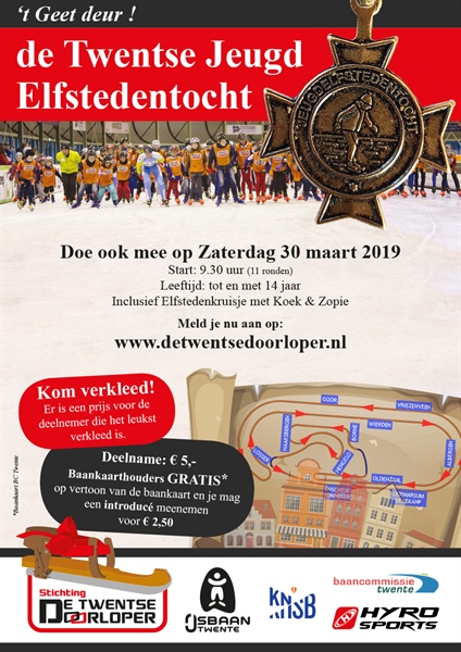 Jij doet toch ook mee aan de Twentse Jeugd Elfstedentocht !